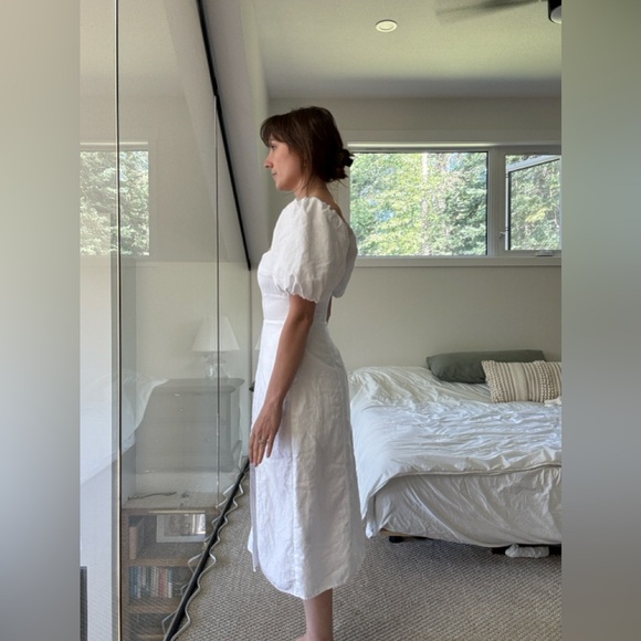 Banana Republic White Midi Dress - Picture 4 of 16